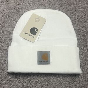 Carhartt White Winter Beanie Hat